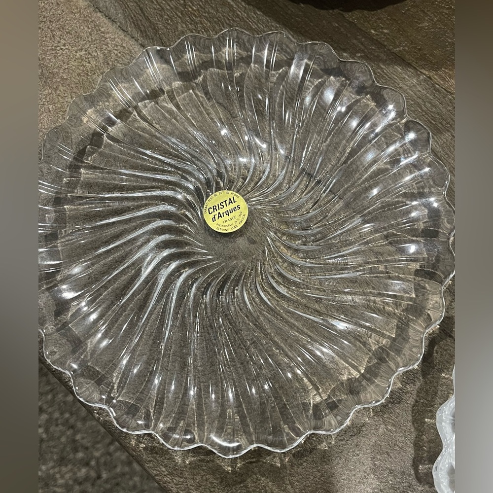 ✨✨ Genuine Crystal  d’Arques Plates